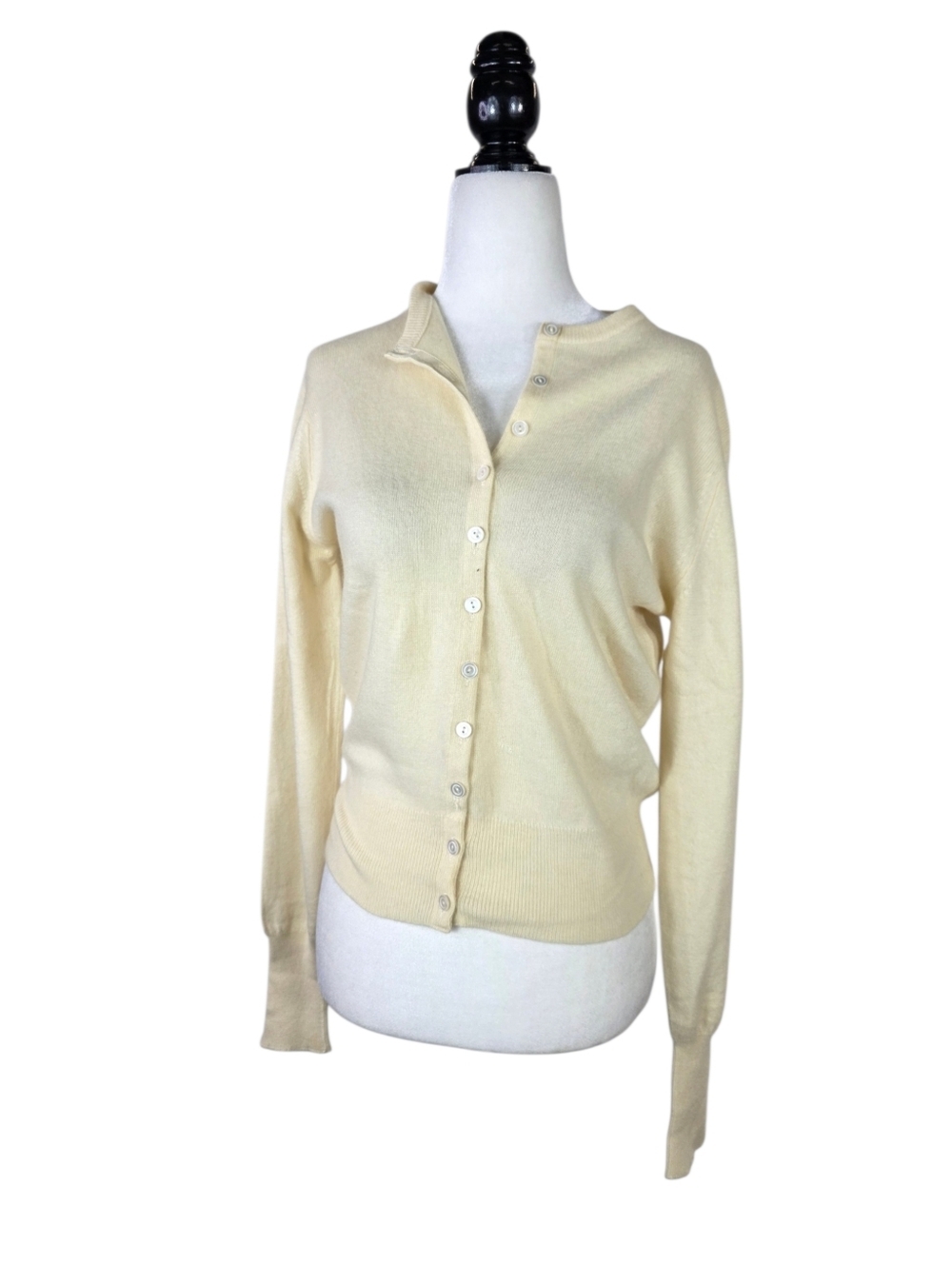 Vintage Knitted Cashmere Classic button down  Cardigan